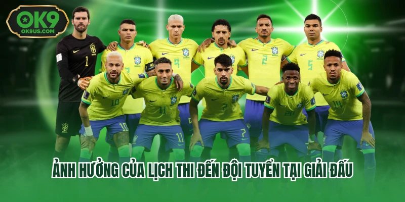 Ảnh hưởng của lịch thi đến đội tuyển tại giải đấu