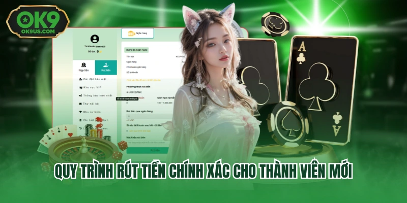 Quy trình rút tiền chính xác cho thành viên mới
