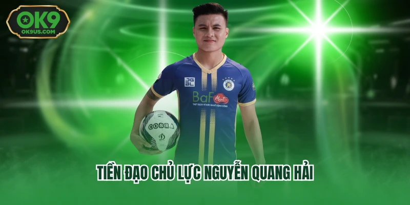 Tiền đạo chủ lực Nguyễn Quang Hải